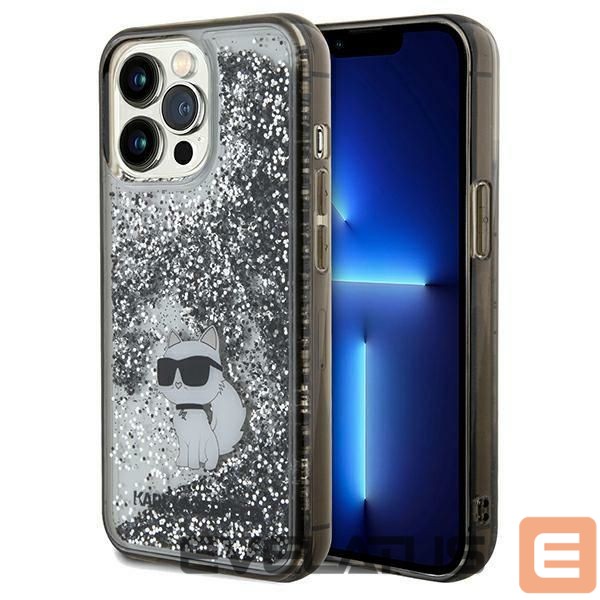 Tagakaaned Karl Lagerfeld Karl Lagerfeld Liquid Glitter Choupette case for iPhone 13 Pro Max - transparent
