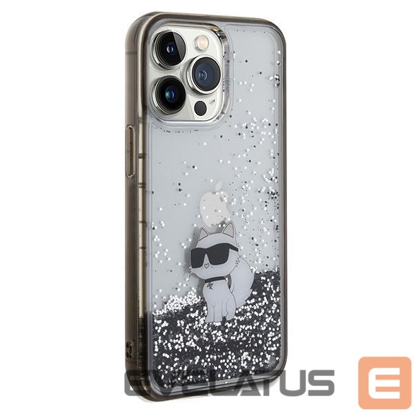 Tagakaaned Karl Lagerfeld Karl Lagerfeld Liquid Glitter Choupette case for iPhone 13 Pro Max - transparent