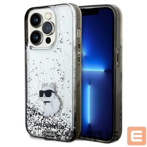 Tagakaaned Karl Lagerfeld  Karl Lagerfeld Liquid Glitter Choupette case for iPhone 14 Pro - transparent 