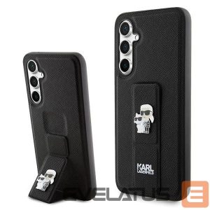 Tagakaaned Karl Lagerfeld  Karl Lagerfeld Gripstand Saffiano Karl&Choupette Pins case for Samsung Galaxy S23 FE - black 