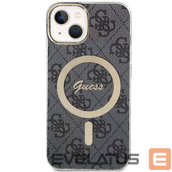 Tagakaaned Guess Guess 4G MagSafe case for iPhone 15 Plus / 14 Plus - black