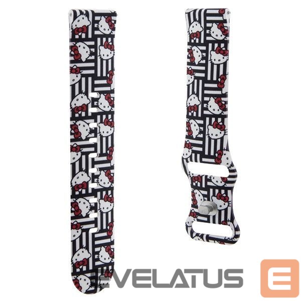 Muu telefoni lisavarustus Hello Kitty Hello Kitty Silicone Heads & Stripes universal 22mm - black