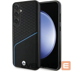 Muu telefoni lisavarustus BMW  BMW BMHMS24S23RDCLK S24 S921 black/black hardcase Signature Leather Textured & Line MagSafe 