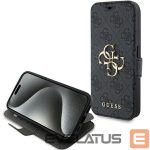 Tagakaaned Guess  Guess 4G Metal Logo case for iPhone 15 Pro - gray 