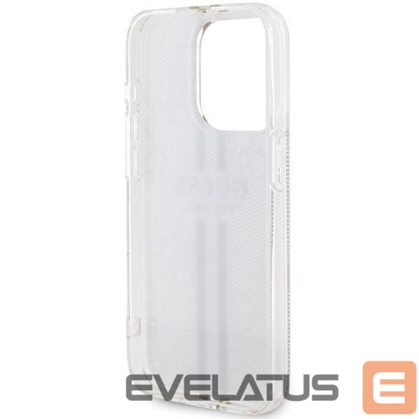 Tagakaaned Guess Guess IML 4G Gold Stripe case for iPhone 14 Pro Max - pink