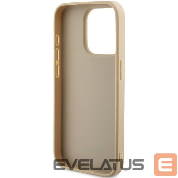 Tagakaaned Guess Guess Saffiano Iridescent Script case for iPhone 14 Pro Max - gold