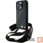 Tagakaaned BMW  BMW M Edition Carbon Stripe & Strap case for iPhone 15 Pro - black 