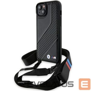 Tagakaaned BMW  BMW M Edition Carbon Stripe & Strap case for iPhone 15 Plus / 14 Plus - black 