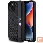 Tagakaaned BMW  BMW Perforated Tricolor Line case for iPhone 15 Plus / 14 Plus - black 