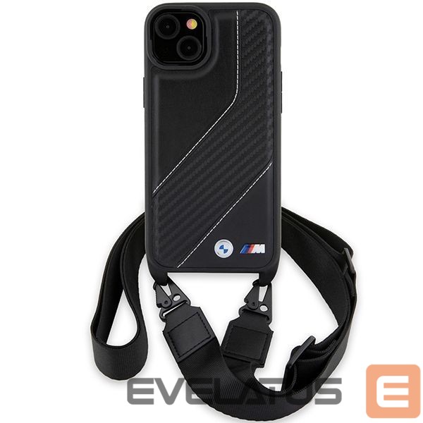 Tagakaaned BMW BMW M Edition Carbon Stripe & Strap case for iPhone 15 / 14 / 13 - black