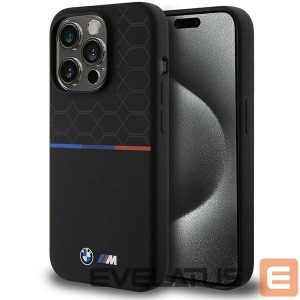 Tagakaaned BMW  BMW M Silicone Pattern MagSafe case for iPhone 15 Pro - black 