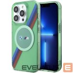 Tagakaaned BMW  BMW M Tricolor Stripes MagSafe case for iPhone 15 Pro - green 