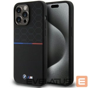 Tagakaaned BMW  BMW M Silicone Pattern MagSafe case for iPhone 15 Pro Max - black 