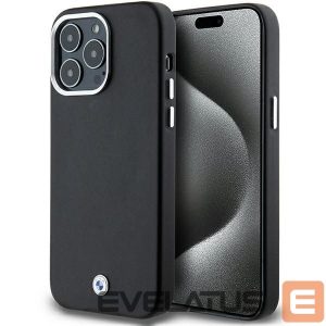 Tagakaaned BMW  BMW Signature Wrapped Metal MagSafe case for iPhone 15 Pro Max - black 