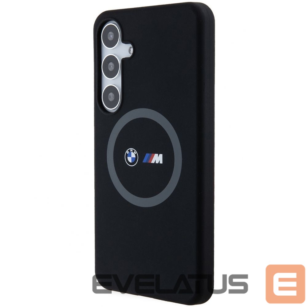 Tagakaaned BMW BMW M Silicone Printed Ring MagSafe case for Samsung Galaxy S24+ - black