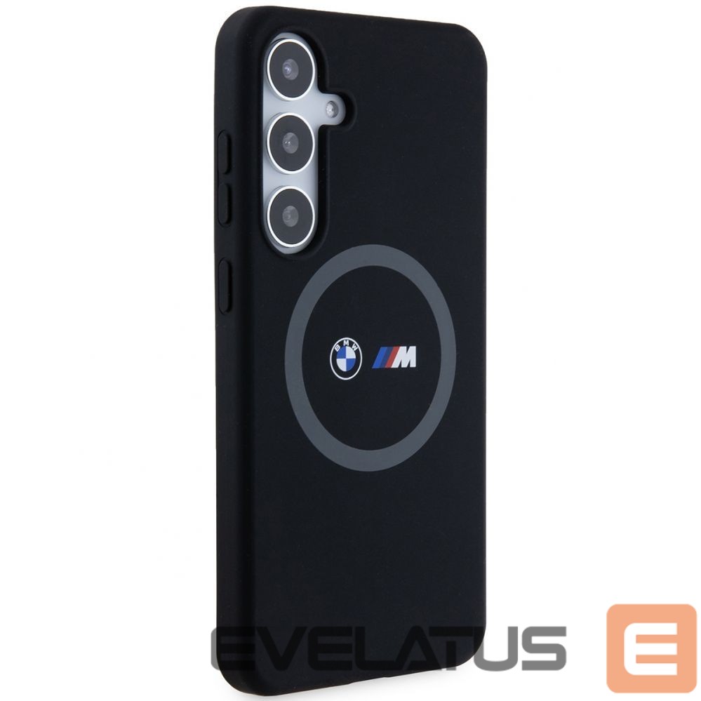 Tagakaaned BMW BMW M Silicone Printed Ring MagSafe case for Samsung Galaxy S24+ - black