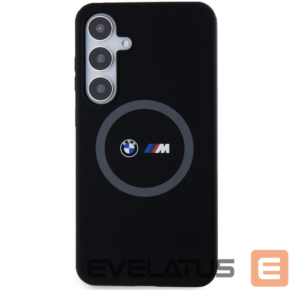 Tagakaaned BMW BMW M Silicone Printed Ring MagSafe case for Samsung Galaxy S24+ - black