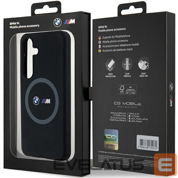 Tagakaaned BMW BMW M Silicone Printed Ring MagSafe case for Samsung Galaxy S24 - black