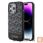 Tagakaaned Guess  Guess GCube Stripes MagSafe case for iPhone 15 Pro Max - black 