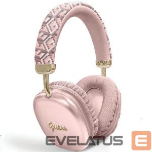 Tagakaaned Guess  Guess GCube Metallic Script Logo Bluetooth on-ear headphones - pink 