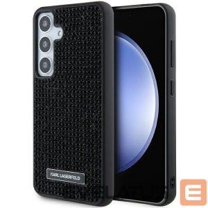 Tagakaaned Karl Lagerfeld  Karl Lagerfeld Rhinestone Metal Logo case for Samsung Galaxy S24+ - black 