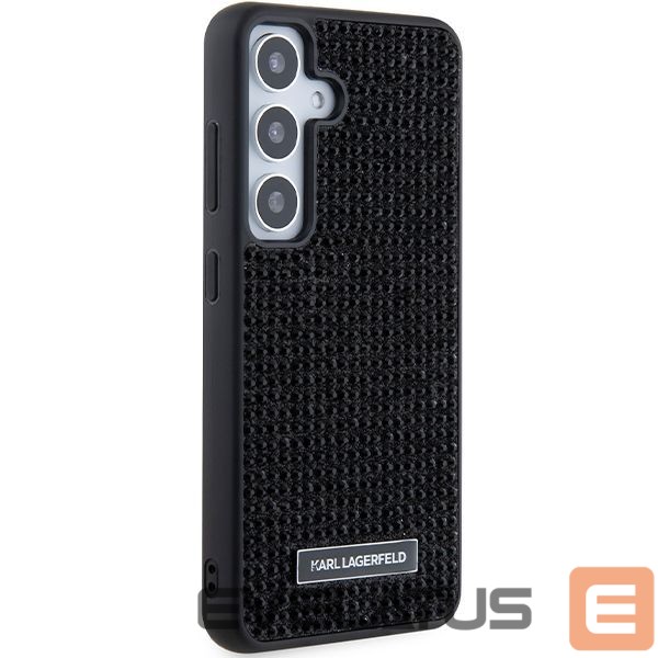 Tagakaaned Karl Lagerfeld Karl Lagerfeld Rhinestone Metal Logo case for Samsung Galaxy S24+ - black
