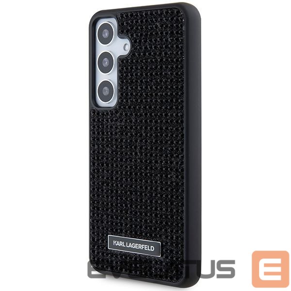 Tagakaaned Karl Lagerfeld Karl Lagerfeld Rhinestone Metal Logo case for Samsung Galaxy S24+ - black