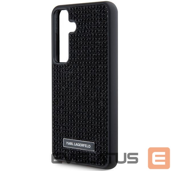 Tagakaaned Karl Lagerfeld Karl Lagerfeld Rhinestone Metal Logo case for Samsung Galaxy S24+ - black