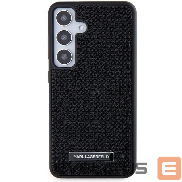 Tagakaaned Karl Lagerfeld Karl Lagerfeld Rhinestone Metal Logo case for Samsung Galaxy S24+ - black