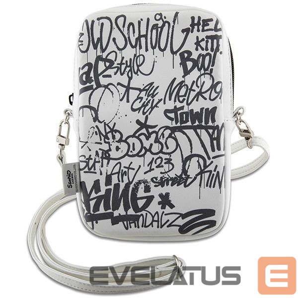 Tagakaaned Hello Kitty Hello Kitty Graffiti Kitty Head bag - white