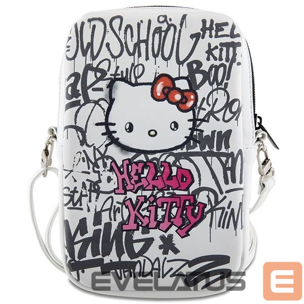 Tagakaaned Hello Kitty Hello Kitty Graffiti Kitty Head bag - white