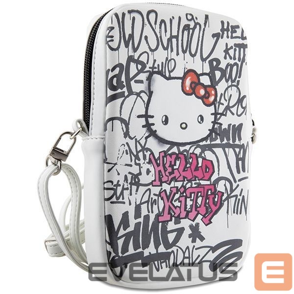 Tagakaaned Hello Kitty Hello Kitty Graffiti Kitty Head bag - white