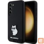 Tagakaaned Karl Lagerfeld  Karl Lagerfeld Silicone Choupette Metal Pin case for Samsung Galaxy S23 - black 