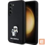 Tagakaaned Karl Lagerfeld  Karl Lagerfeld Silicone Karl&Choupette Metal Pin case for Samsung Galaxy S23 - black 