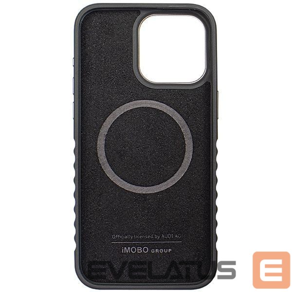 Muu telefoni lisavarustus Audi Audi Genuine Leather case with MagSafe for iPhone 14 Pro - black and red
