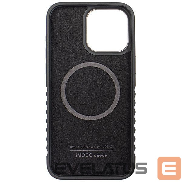 Muu telefoni lisavarustus Audi Audi Genuine Leather case with MagSafe for iPhone 15 Pro Max - black and red