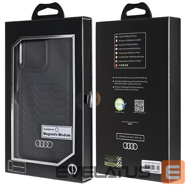 Muu telefoni lisavarustus Audi Audi Synthetic Leather case with MagSafe for iPhone 13 Pro Max - black