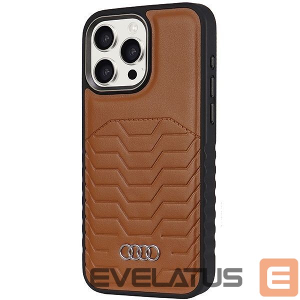 Muu telefoni lisavarustus Audi Audi Synthetic Leather case with MagSafe for iPhone 14 Pro Max - brown
