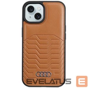 Muu telefoni lisavarustus Audi  Audi Synthetic Leather Case with MagSafe for iPhone 15 Plus / 14 Plus - Brown