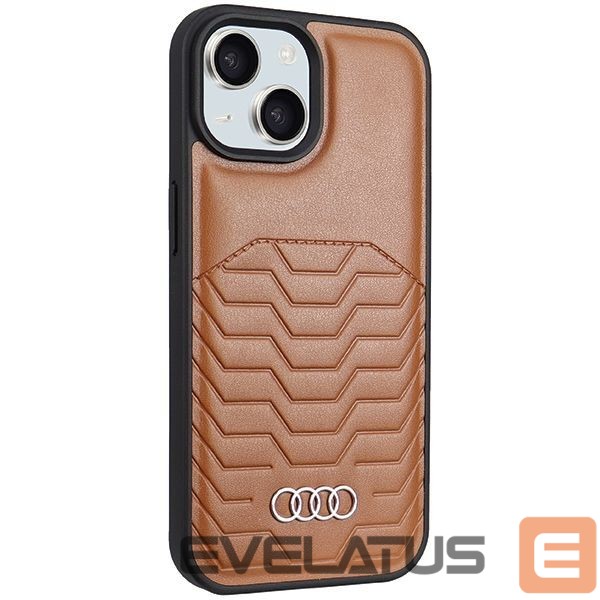Muu telefoni lisavarustus Audi Audi Synthetic Leather Case with MagSafe for iPhone 15 Plus / 14 Plus - Brown