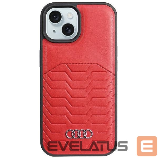 Muu telefoni lisavarustus Audi Audi Synthetic Leather Case with MagSafe for iPhone 15 Plus / 14 Plus - Red