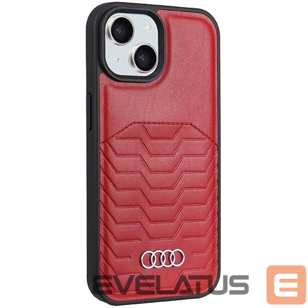 Muu telefoni lisavarustus Audi Audi Synthetic Leather Case with MagSafe for iPhone 15 Plus / 14 Plus - Red