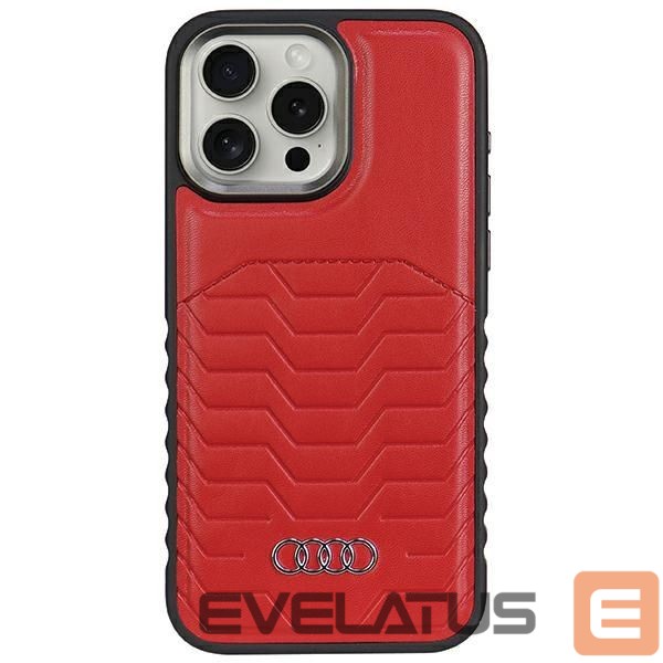 Muu telefoni lisavarustus Audi Audi Synthetic Leather case with MagSafe for iPhone 15 Pro - red