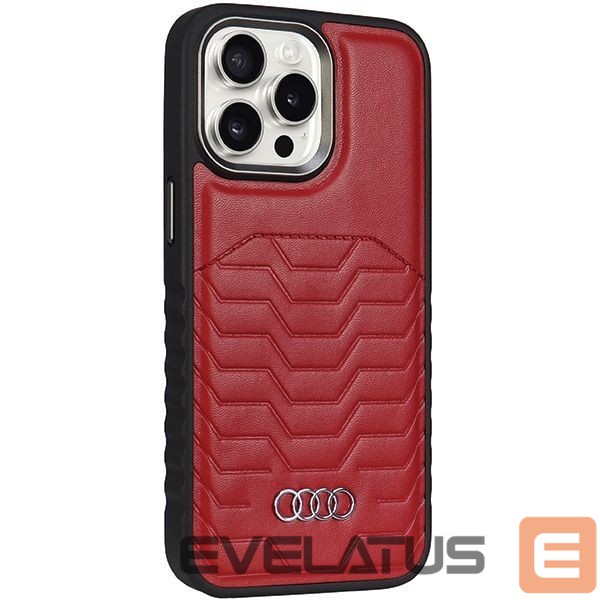 Muu telefoni lisavarustus Audi Audi Synthetic Leather case with MagSafe for iPhone 15 Pro - red