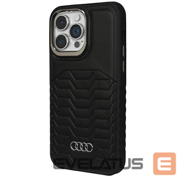 Muu telefoni lisavarustus Audi Audi Synthetic Leather case with MagSafe for iPhone 15 Pro Max - black