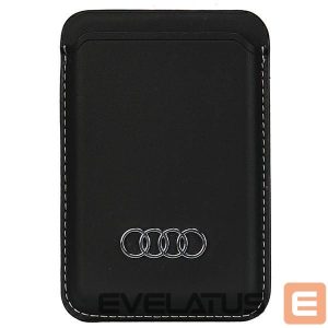 Muu telefoni lisavarustus Audi  Audi Synthetic Leather magnetic wallet compatible with MagSafe - black