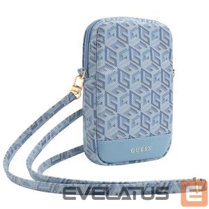 Muu telefoni lisavarustus Guess  Guess Zip GCube Bottom Stripe phone bag - blue 