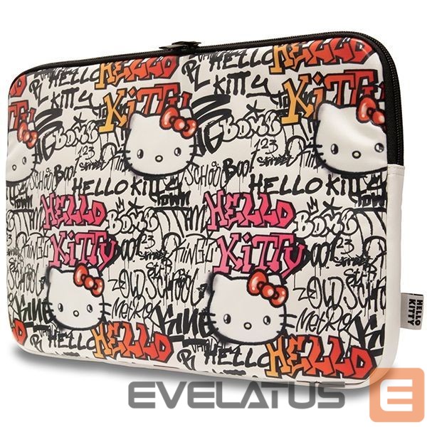 Muu telefoni lisavarustus Hello Kitty Hello Kitty PU Metal Logo case for a 14" laptop - beige