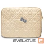 Muu telefoni lisavarustus Hello Kitty  Hello Kitty Zip PU Quilted Bows case for a 14" laptop - gold 