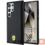 Muu telefoni lisavarustus Ferrari  Ferrari Carbon Stitched Bottom case for Samsung Galaxy S24 Ultra - black